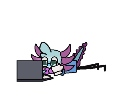 me watching my laptop (Internet boomed!)